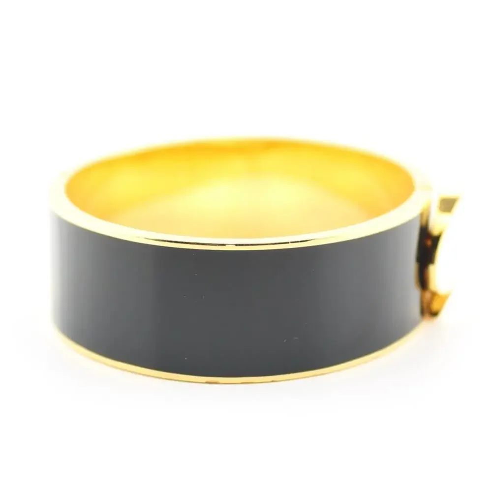 Kate Spade New York Yin Yang Black White Enamel Hinged Bangle Bracelet - Picture 3 of 8